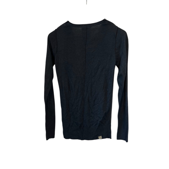 Women's Bench. Dark Blue Cowl Neck Sweater XS Knit Top - Picture 4 of 10